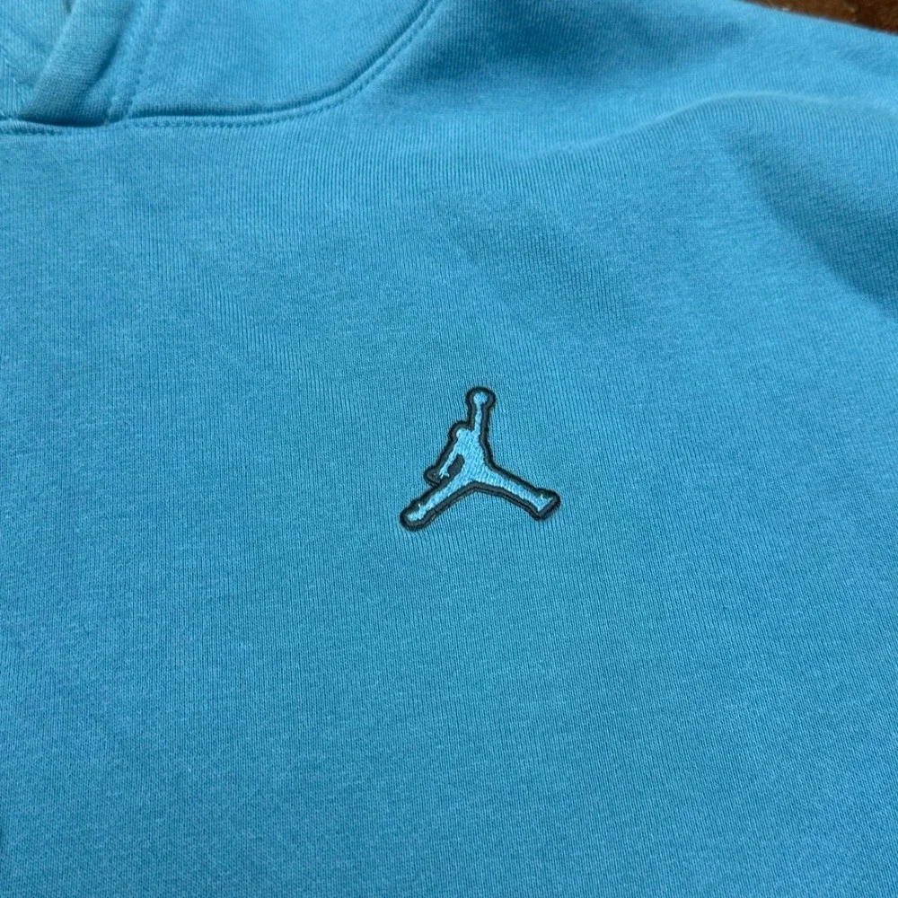 Air Jordan Hoodie Men's Medium Sky Blue Essentials Jumpman Pullover Jumpman